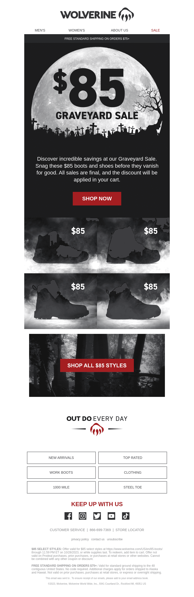 Final Hours! The $85 Graveyard Sale Is Ending!