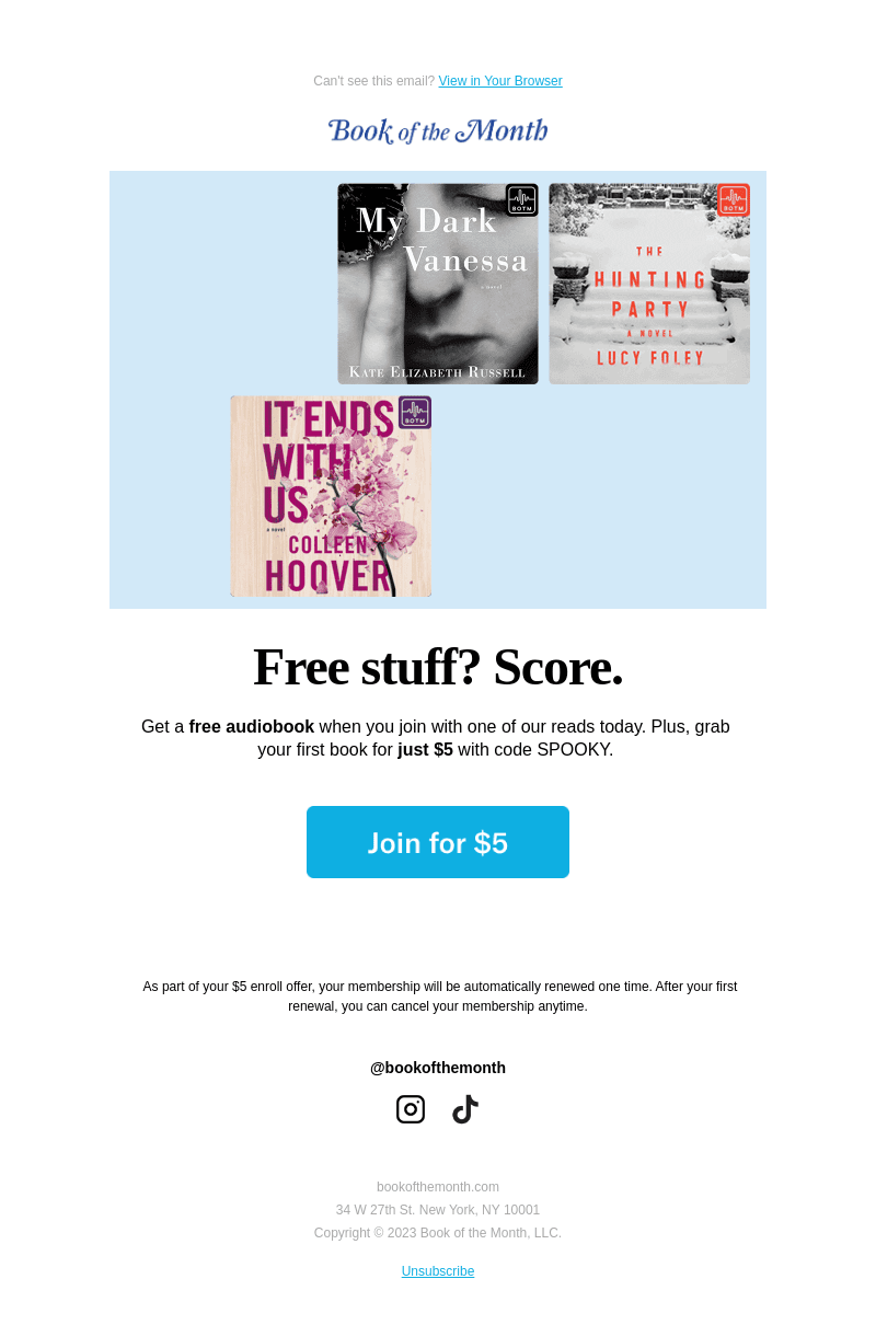Free audiobook, anyone?