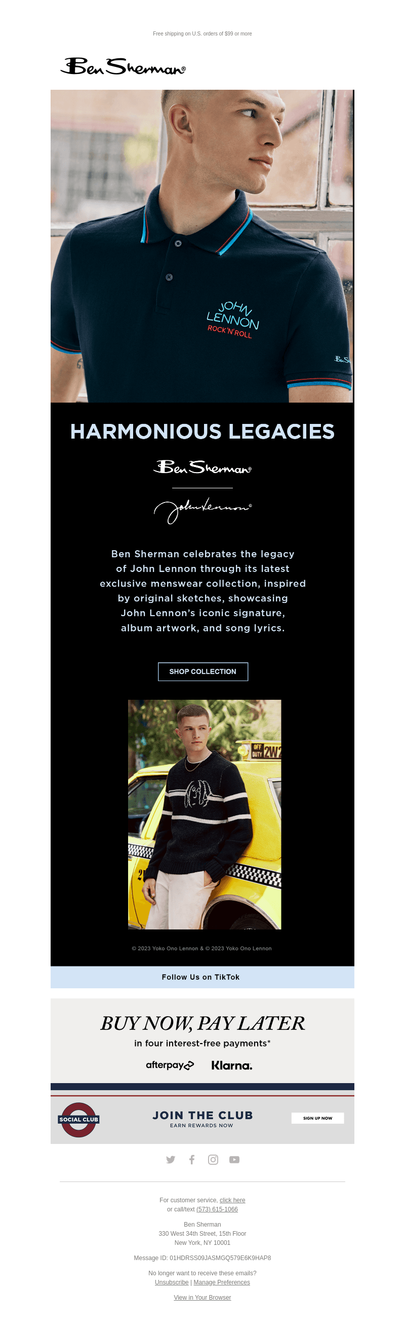Ben Sherman x John Lennon: Harmonious Legacies
