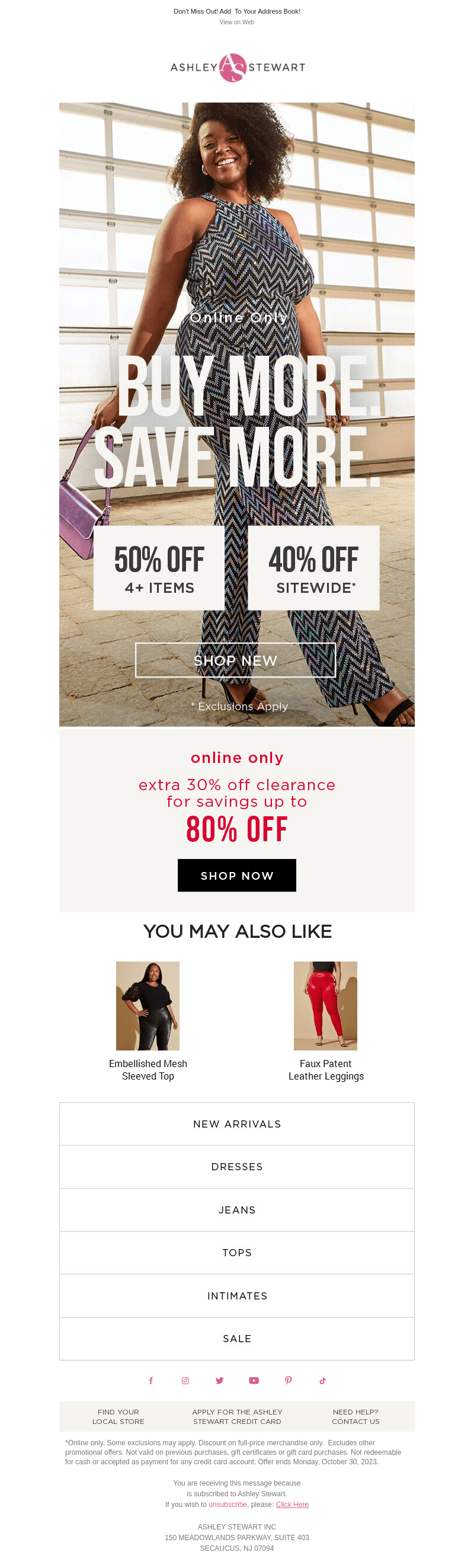 STARTS TODAY!  Buy 4+ Items, SAVE 50% OFF