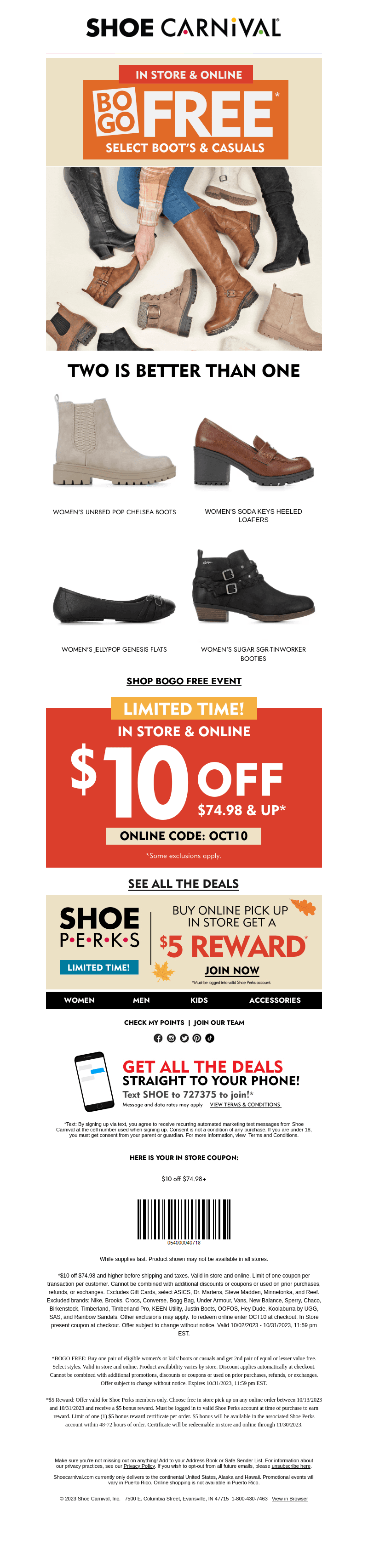 Find your sole mate w/BOGO Free!