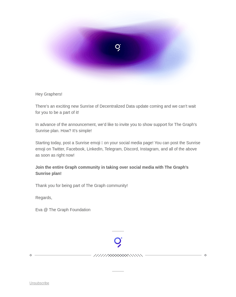 Join The Graph’s Sunrise of Decentralized Data Revolution! 🌅🌅🌅