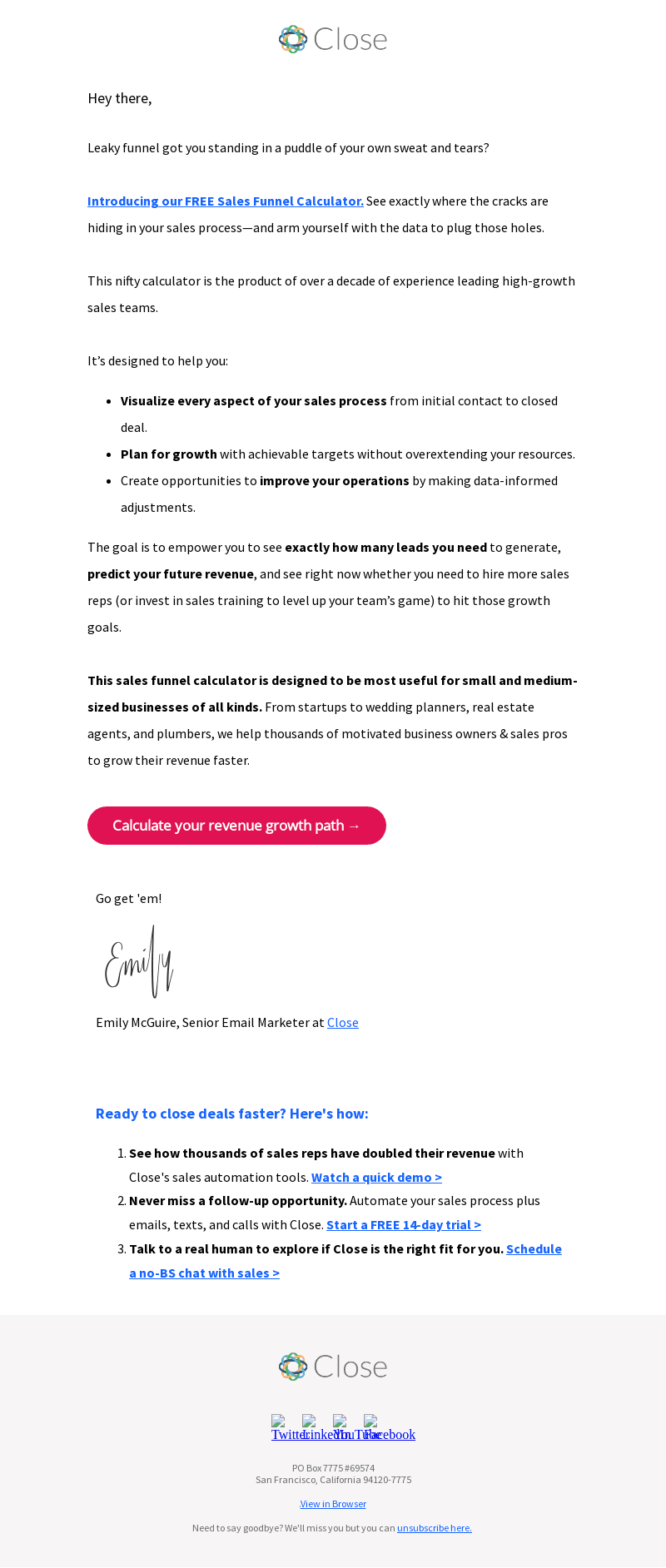 Calculate your path to revenue growth