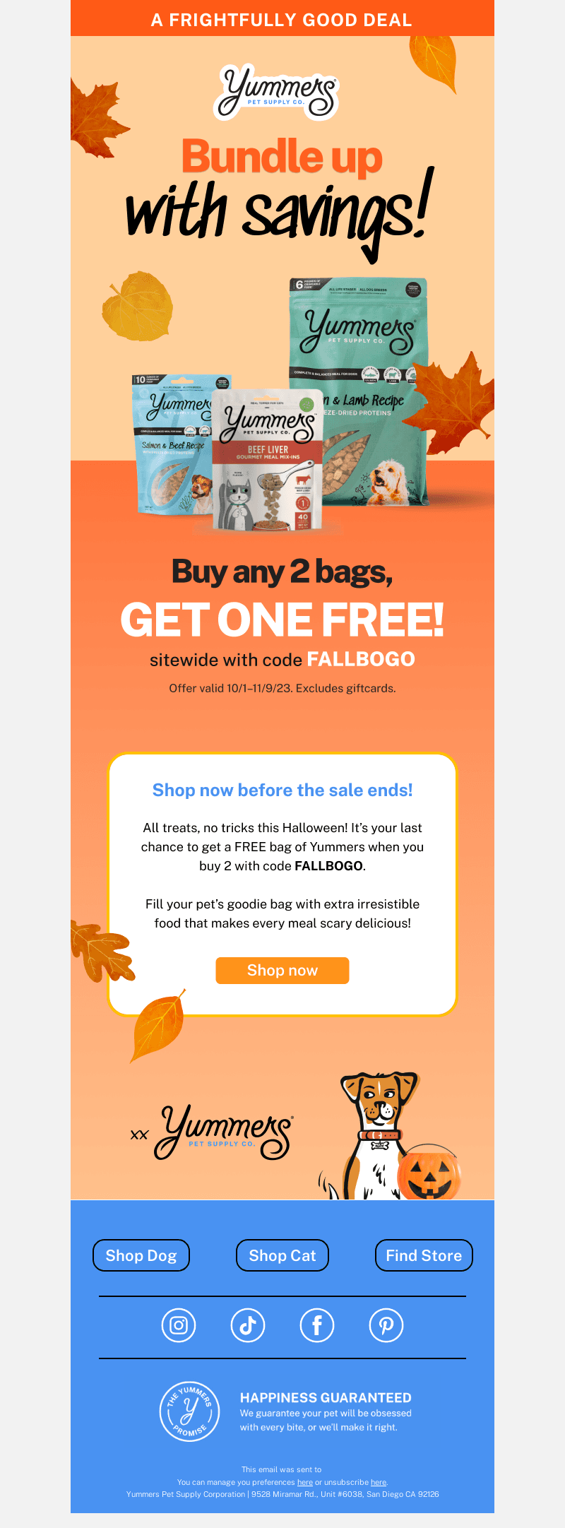 Get a free bag for your boo! 👻