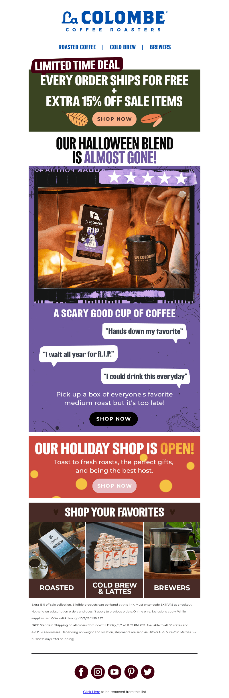Our Halloween Blend is ALMOST GONE 🎃