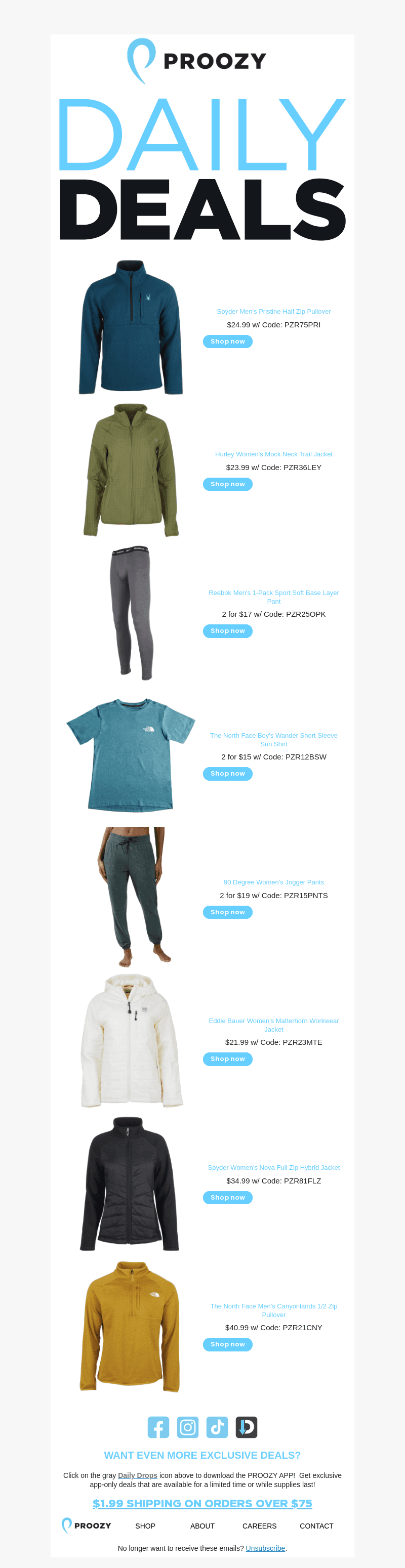 $41 TNF Pullover | $35 Spyder Jacket | $22 Eddie Bauer Jacket & More!