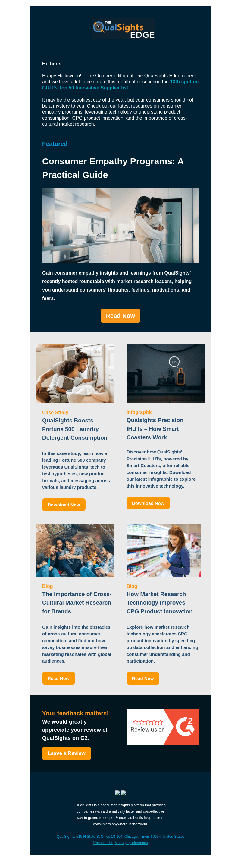 QualSights email from Tue, Oct 31, 2023