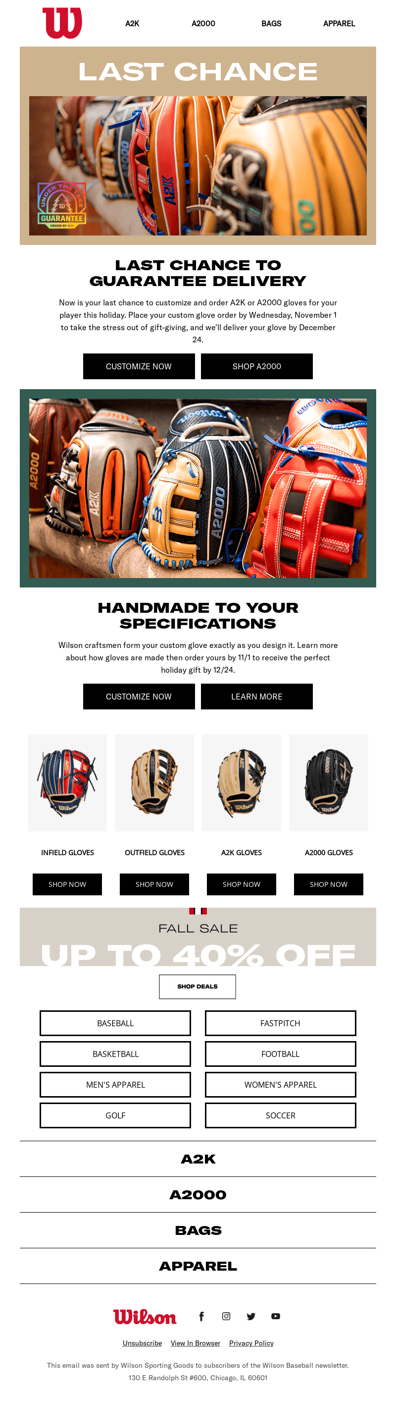 LAST CHANCE: Custom Gloves For The Holidays