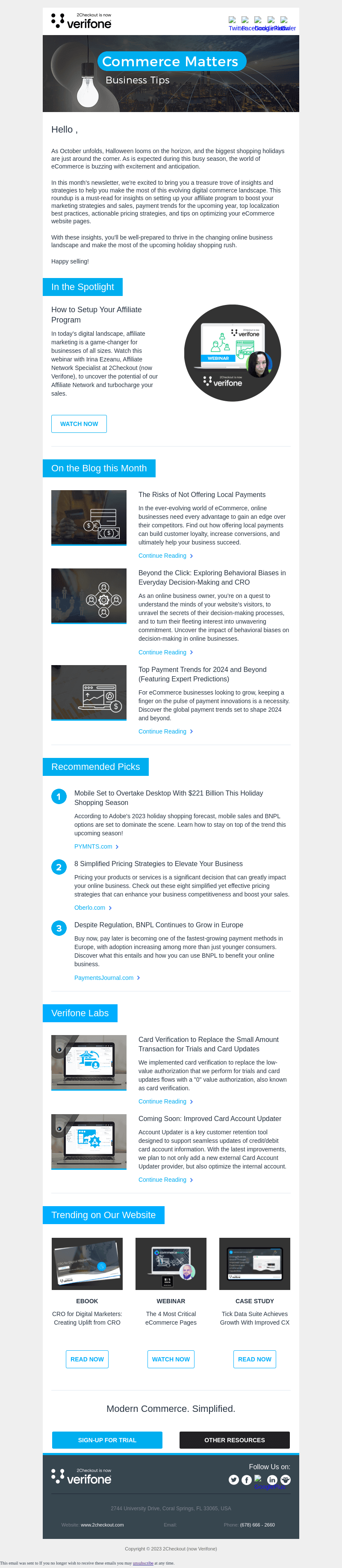Your Commerce Matters Newsletter Is Here – October Edition