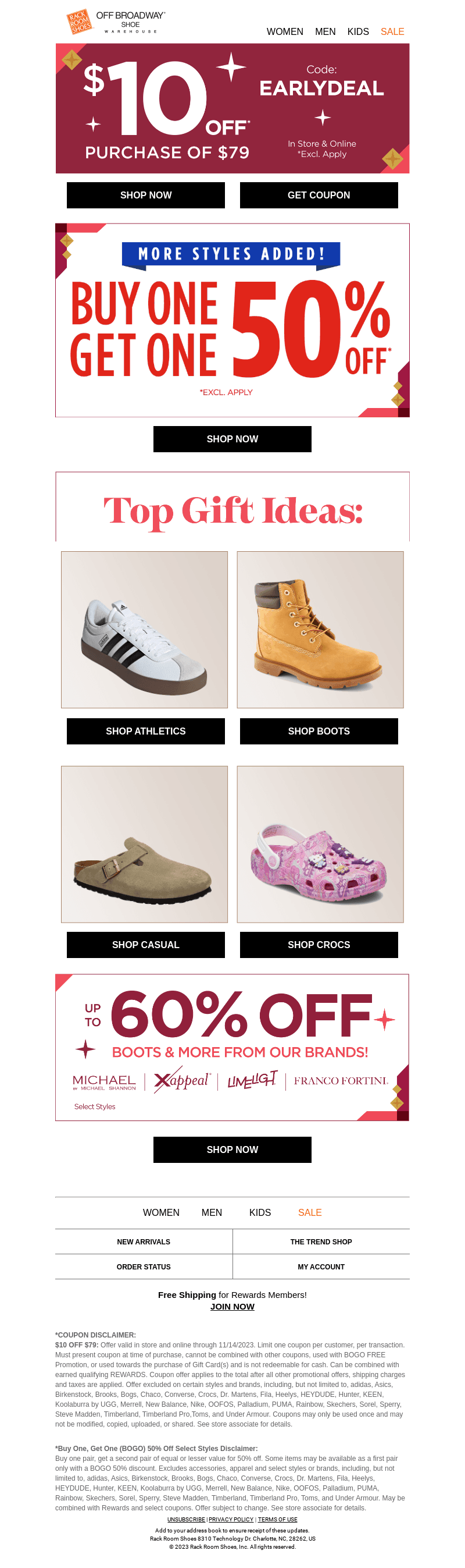 Get a 2nd pair 50% OFF + stack this $10 OFF coupon