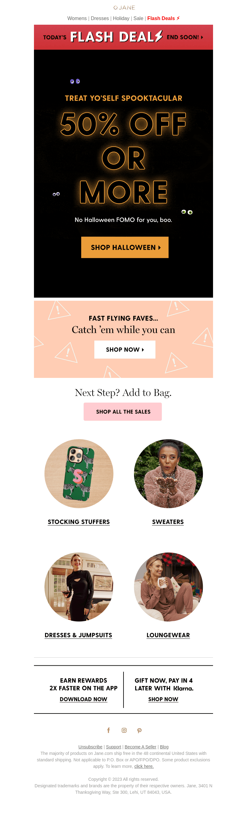 Up to 50% off? Witch, please!
