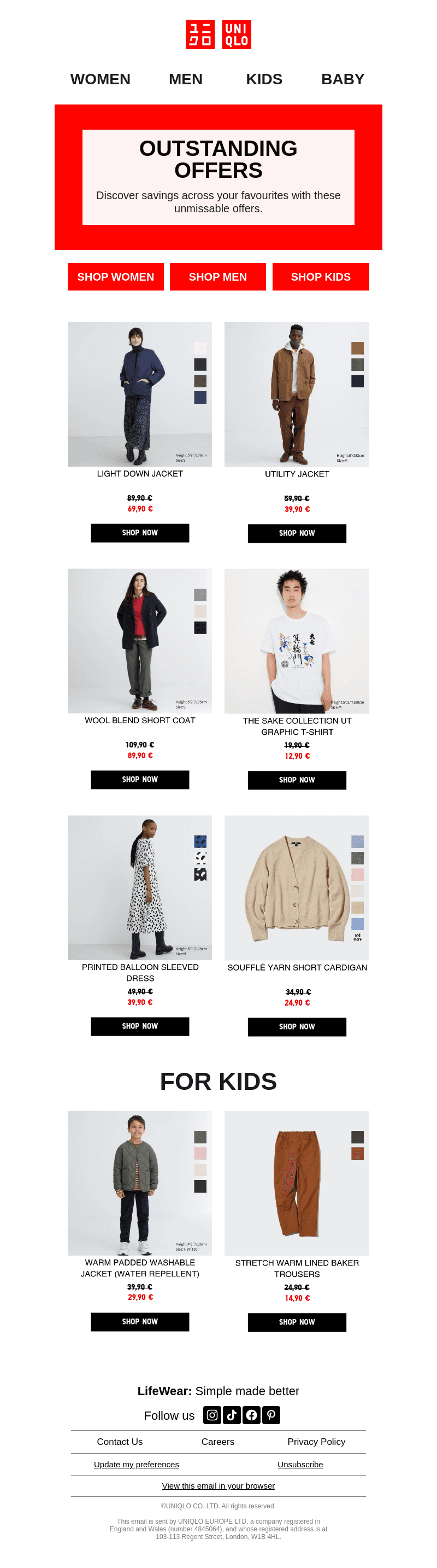 New winter markdowns! Wool coats & more!