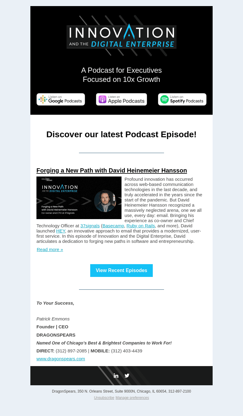 Forging a New Path with David Heinemeier Hansson