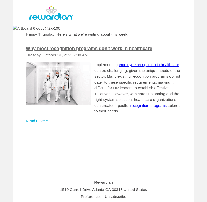 Why most recognition programs don't work in healthcare