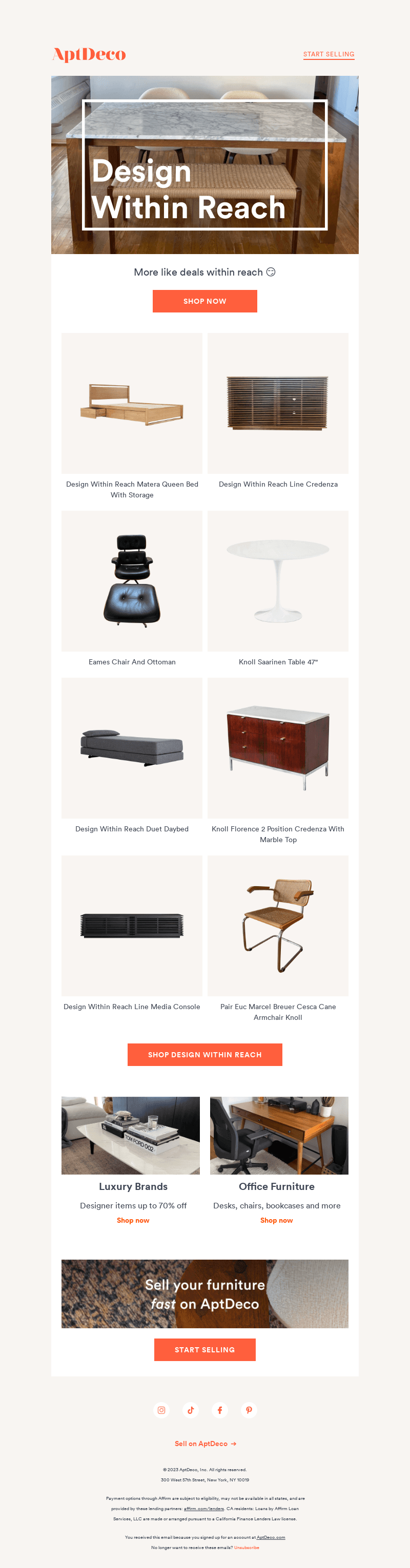 Design Within Reach up to 70% off!