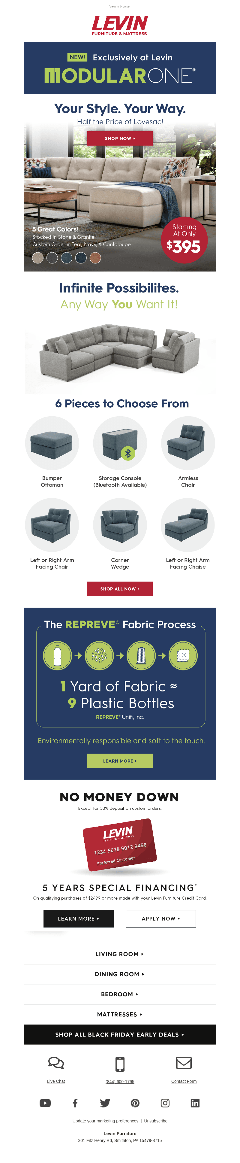Exclusively at Levin: Create Your Perfect Space with ModularOne!