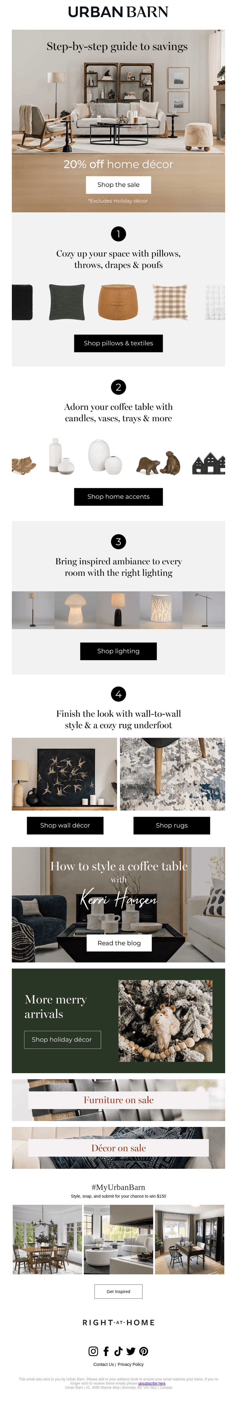 Last weekend to save on home décor! 👋