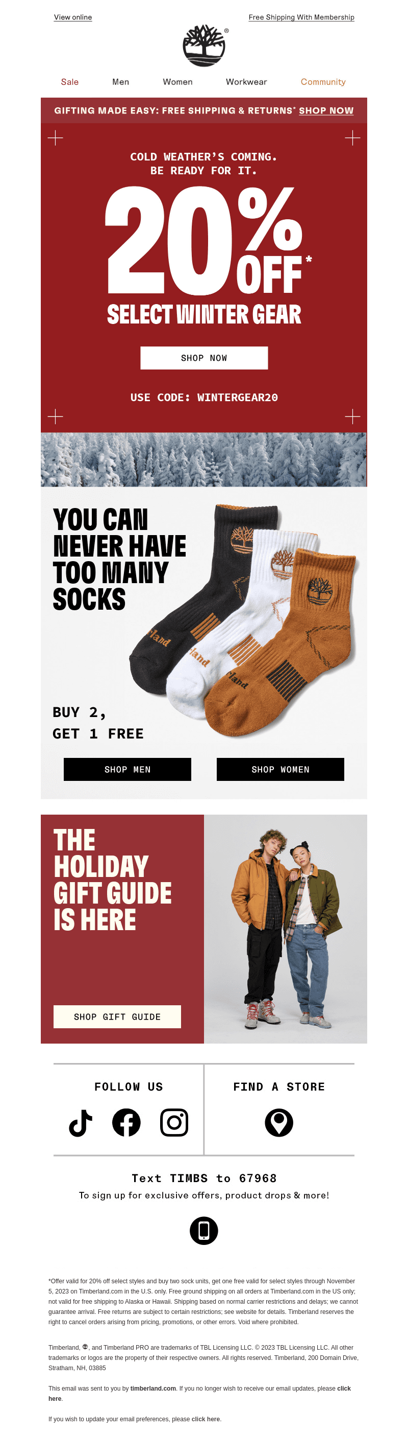 Don’t Miss 20% Off Select Winter Gear!