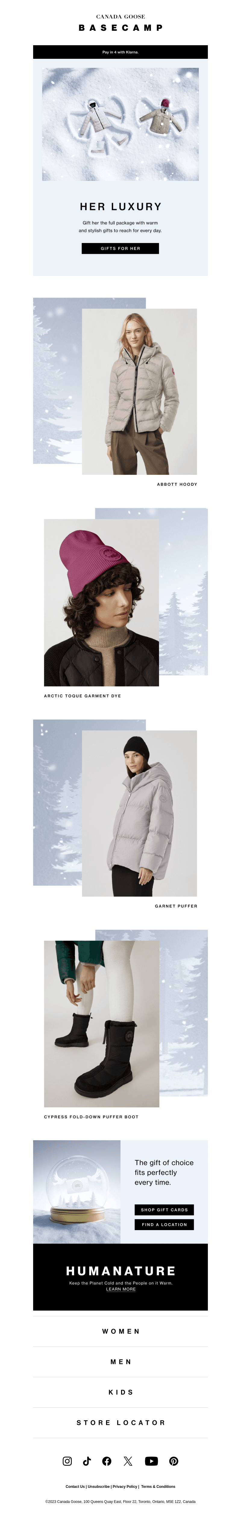 Gifts that serve warmth + style