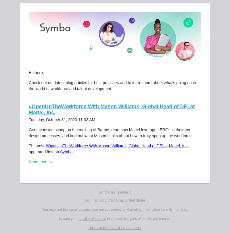 This week on the Symba blog
