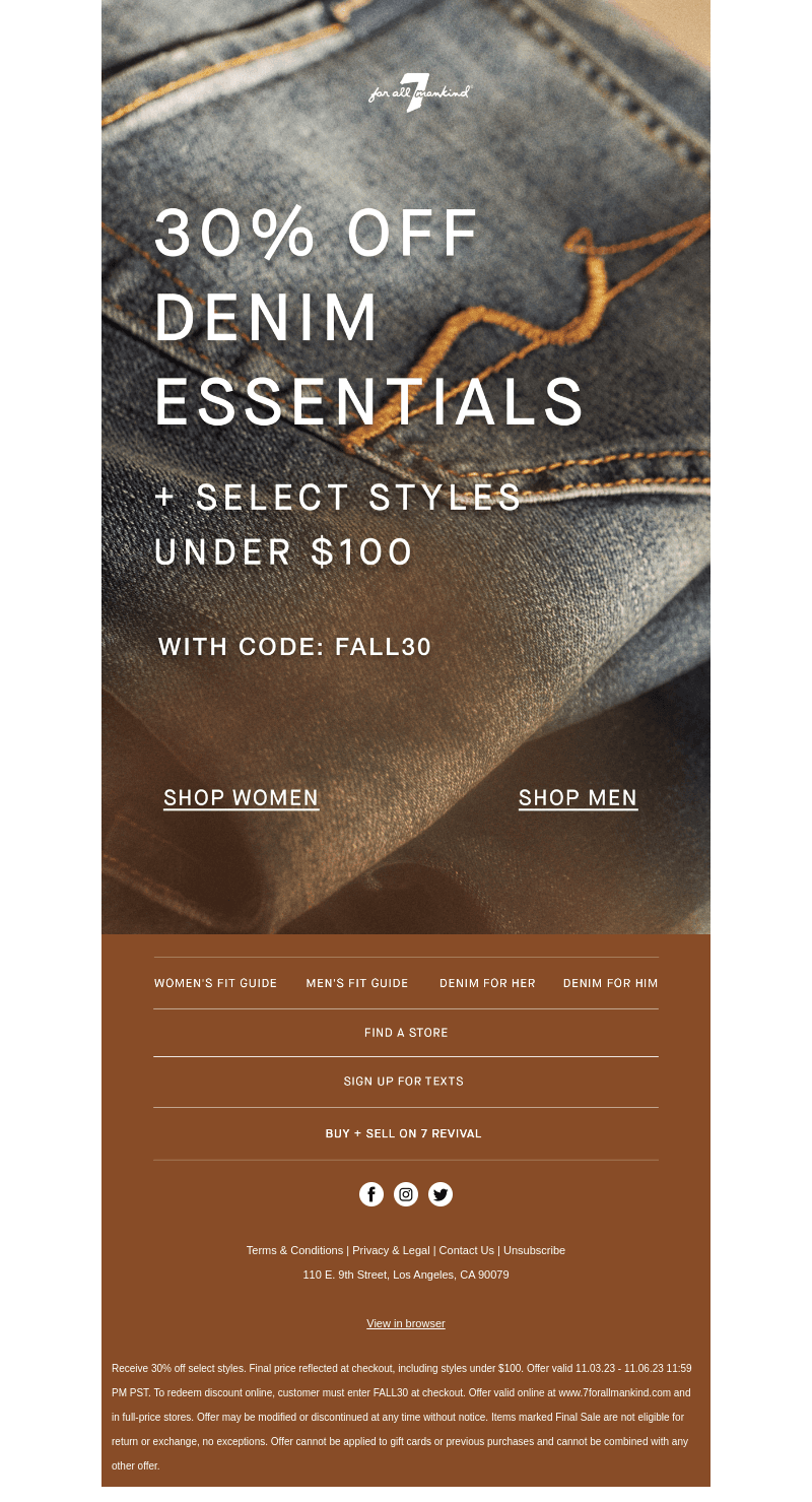 In-Demand Denim Now 30% Off