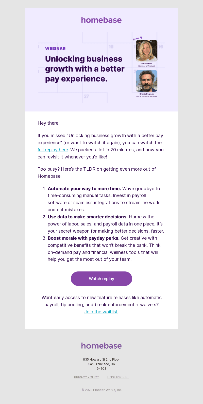 📣 Watch: Unlocking growth with a better pay experience