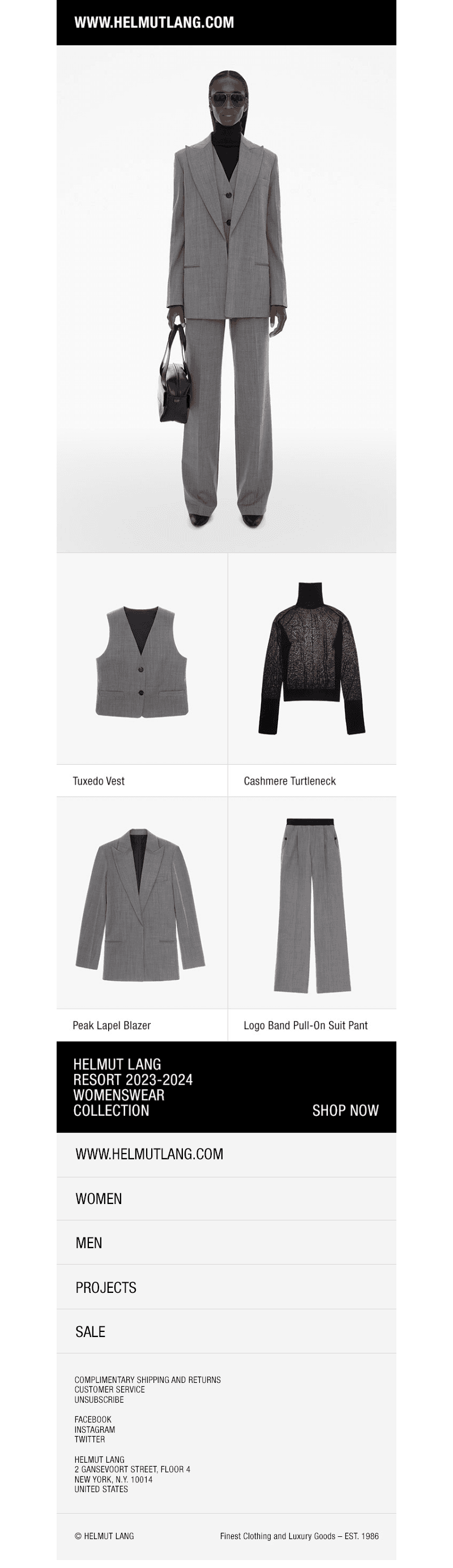 New in: Suiting in Stretch Wool and More