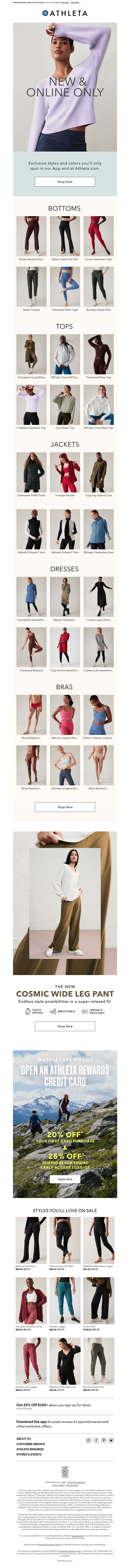 New styles you can only shop here.