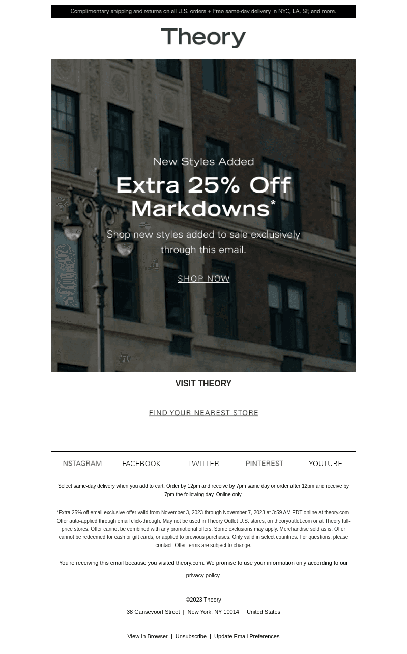 Last Day: Extra 25% Off Sale Styles