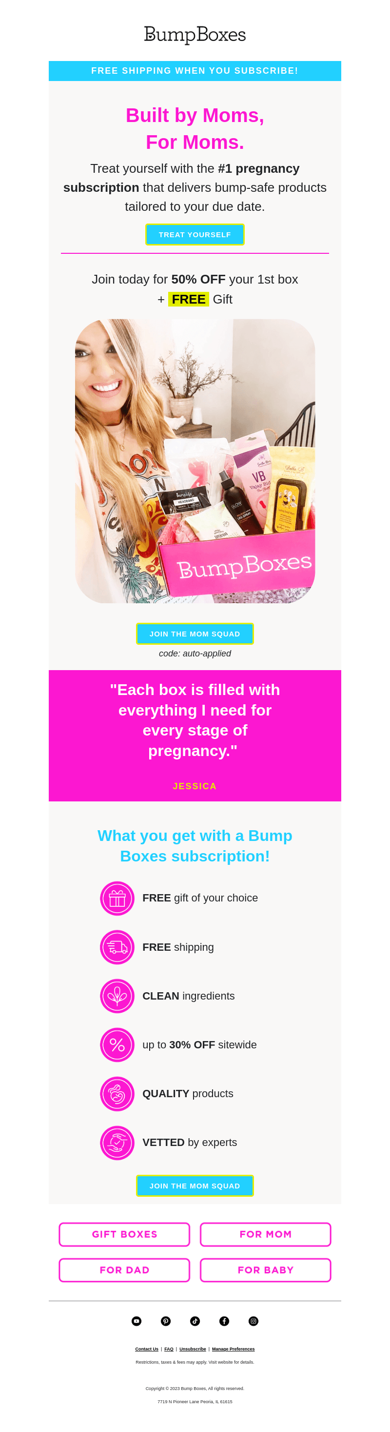 Bump Boxes are Built by Moms, For Moms.