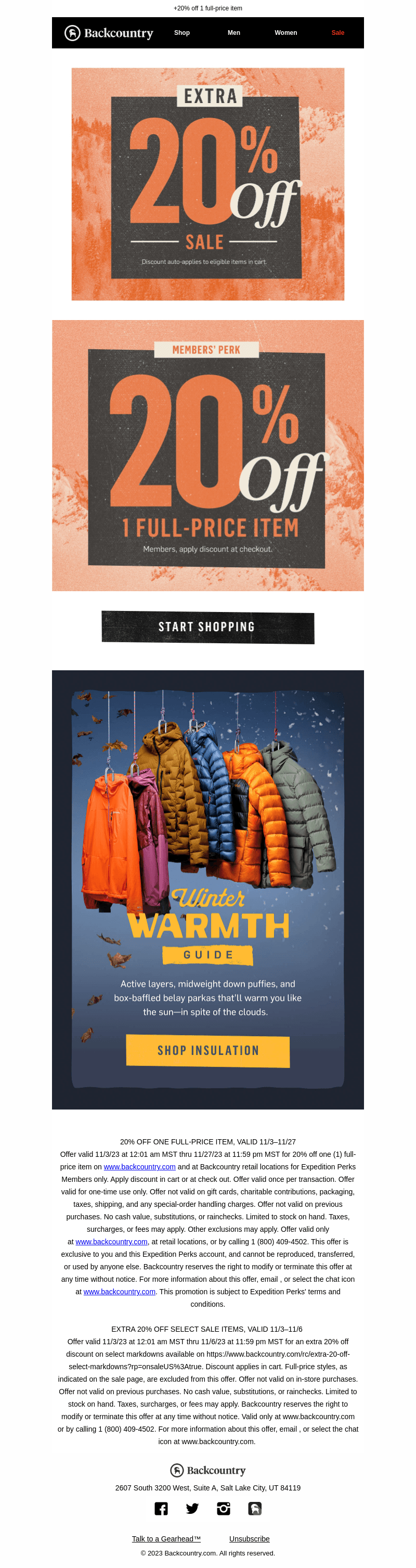 Extra 20% Off Sale ends today!