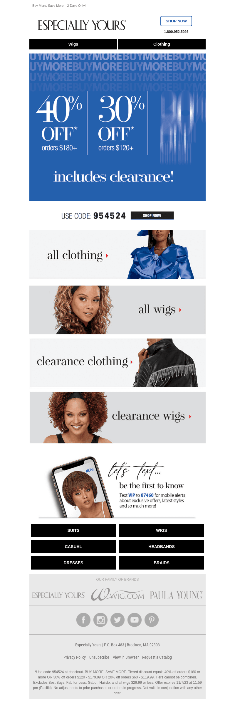 Take an EXTRA 40% OFF Your Order Right Now!