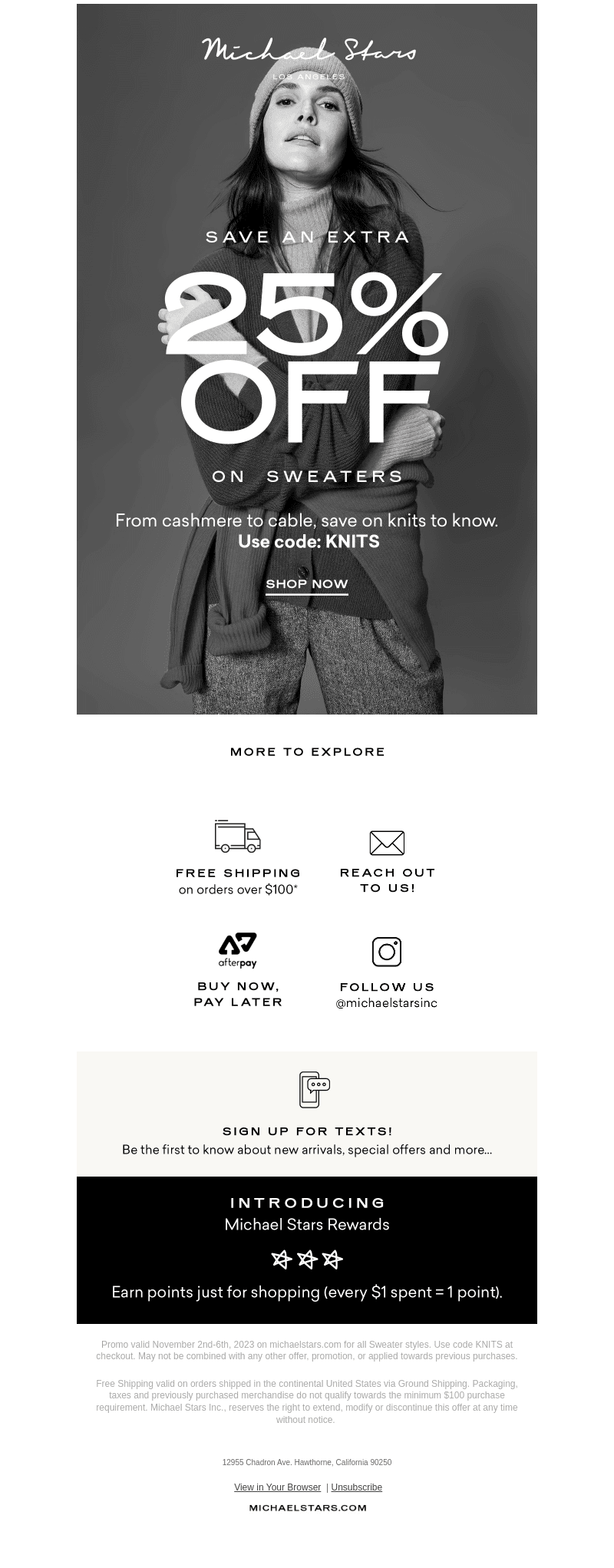 Ends tonight: An extra 25% off knitwear