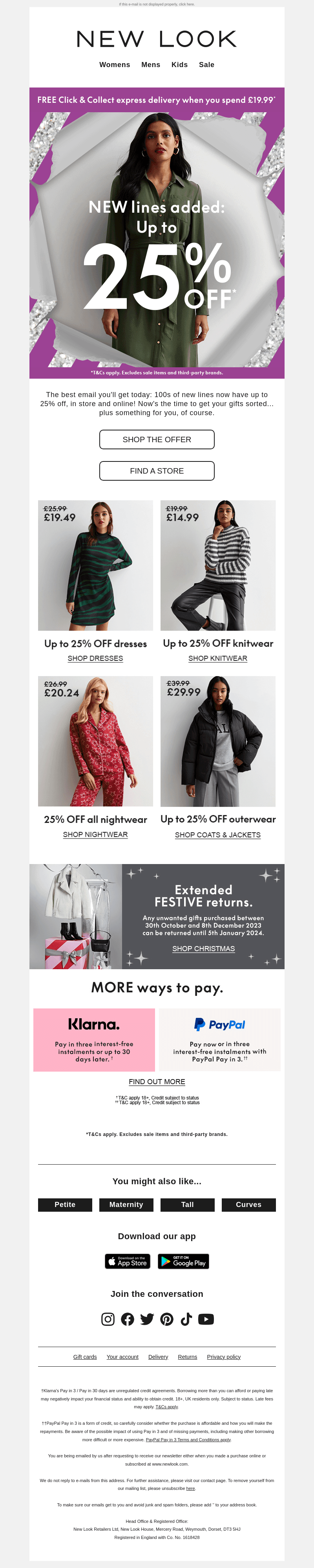 New lines added! Up to 25% off