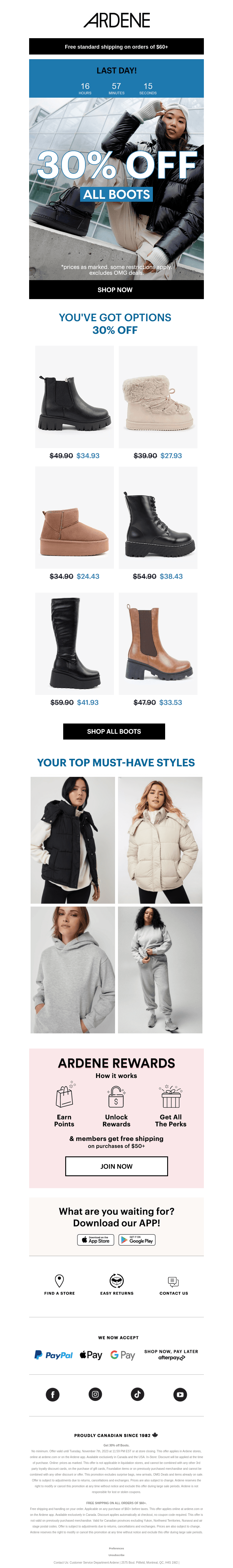 🚨 ALERT: 30% OFF BOOTS IS GONE 🚨