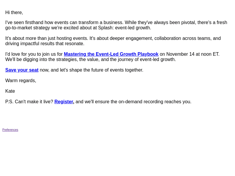 2024's Event Playbook: A Personal Invitation