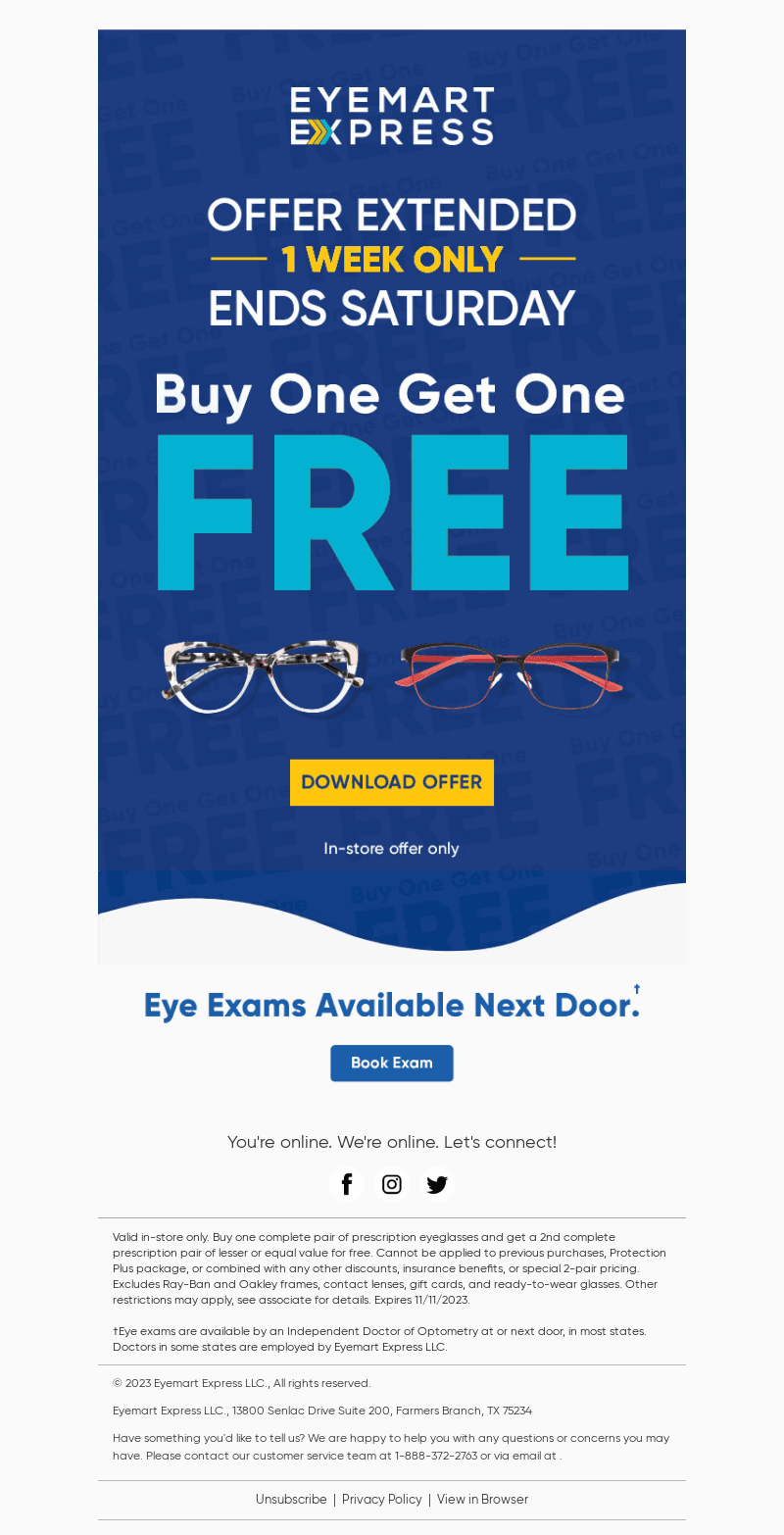 *EXTENDED* Buy One Get One FREE