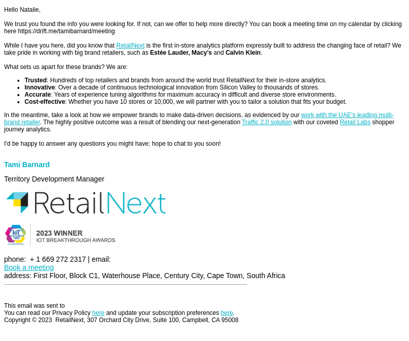Nearbuy Systems email from Tue, Nov 7, 2023