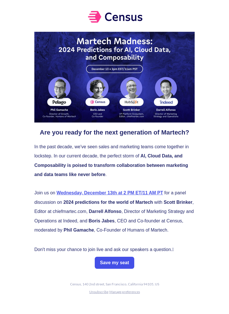 WEBINAR: 2024 Martech Predictions feat. Scott Brinker, Darrell Alfonso, & Phil Gamache