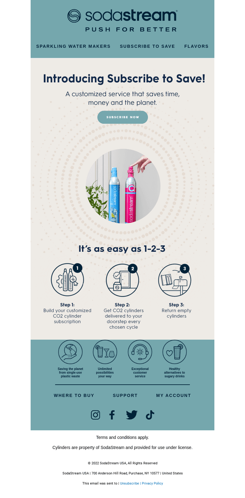 SodaStream email from Tue, Nov 7, 2023