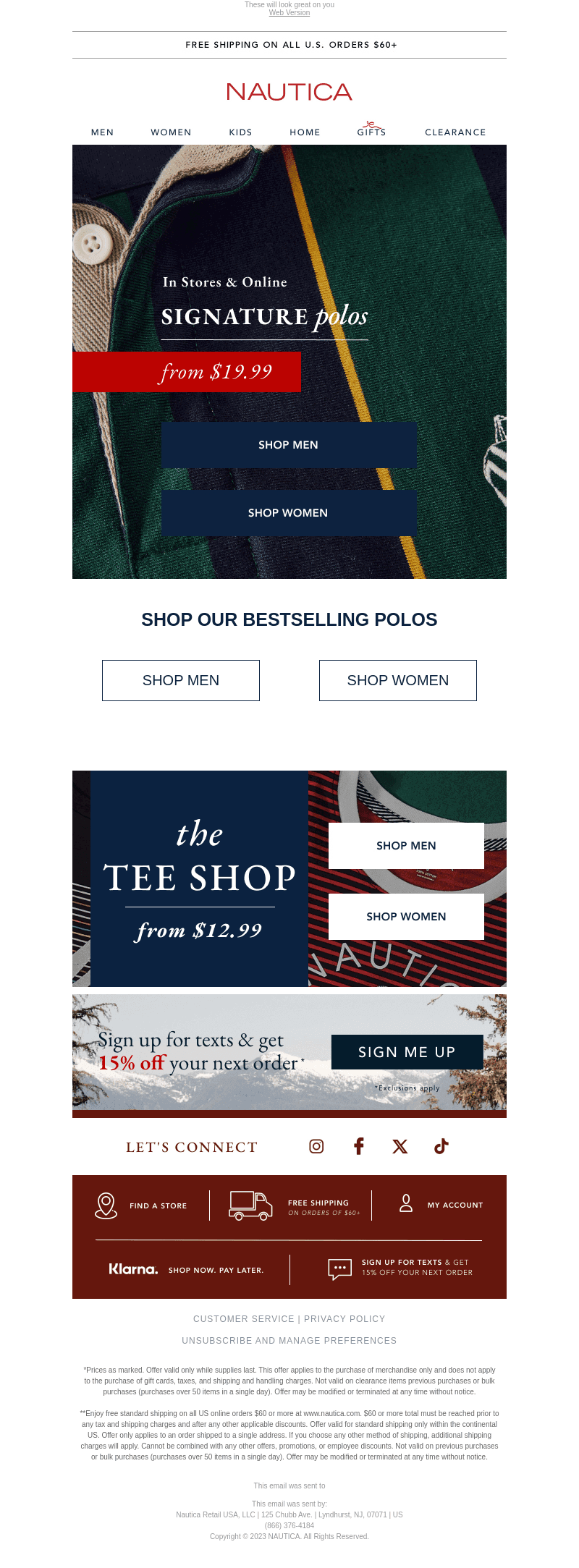 GIFT OR GET: Polos from $19.99