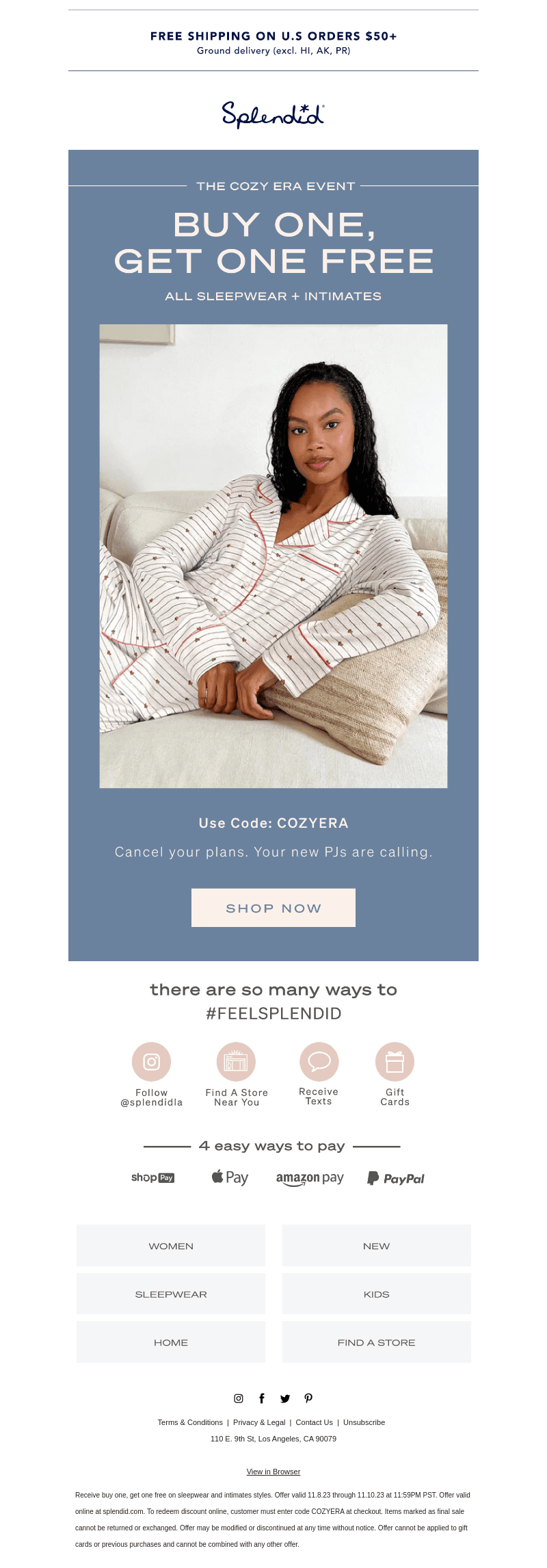 Buy Sleepwear, Get One FREE