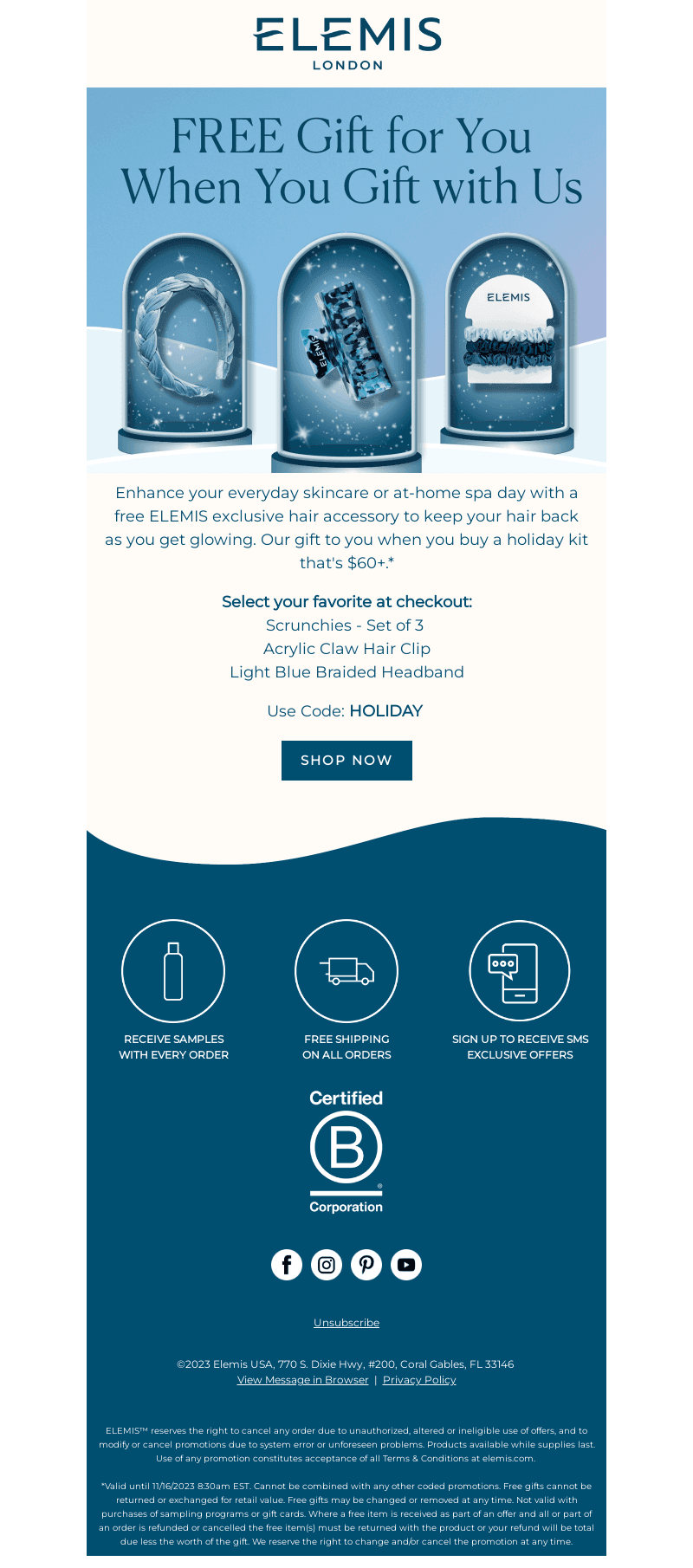 It's On Us: Free Gift With Holiday Kits