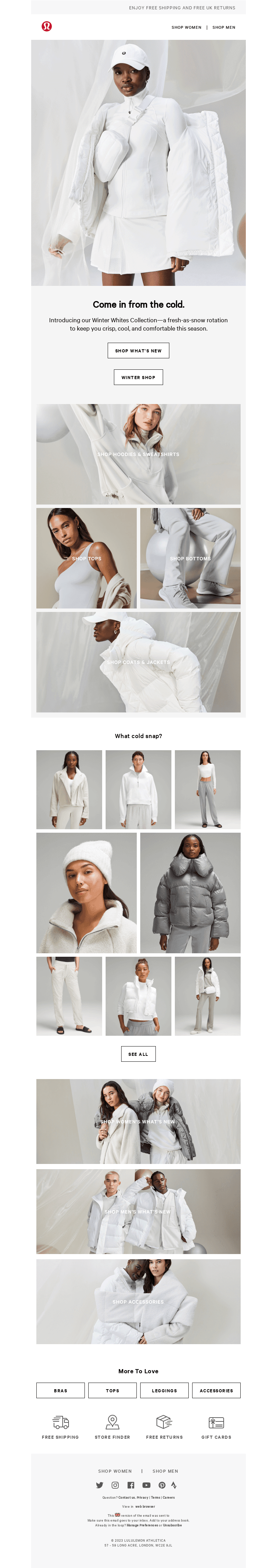 Our new Winter Whites collection has landed.