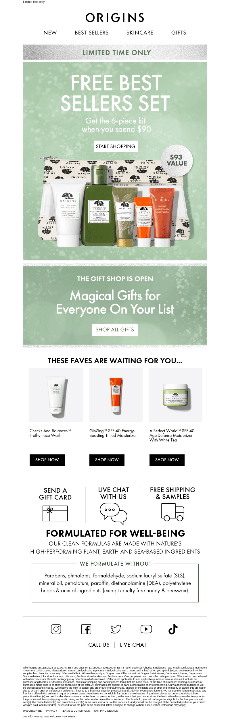 FREE 6pc Best Sellers Gift ($93 Value)