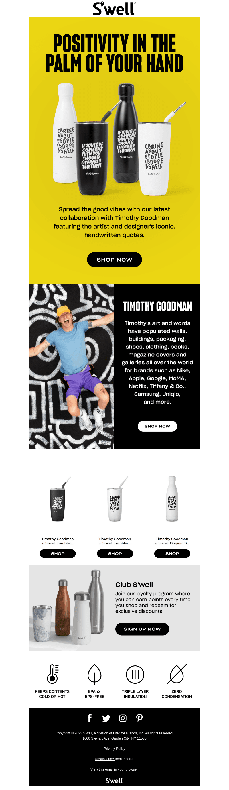The Timothy Goodman Collab Radiates Positivity