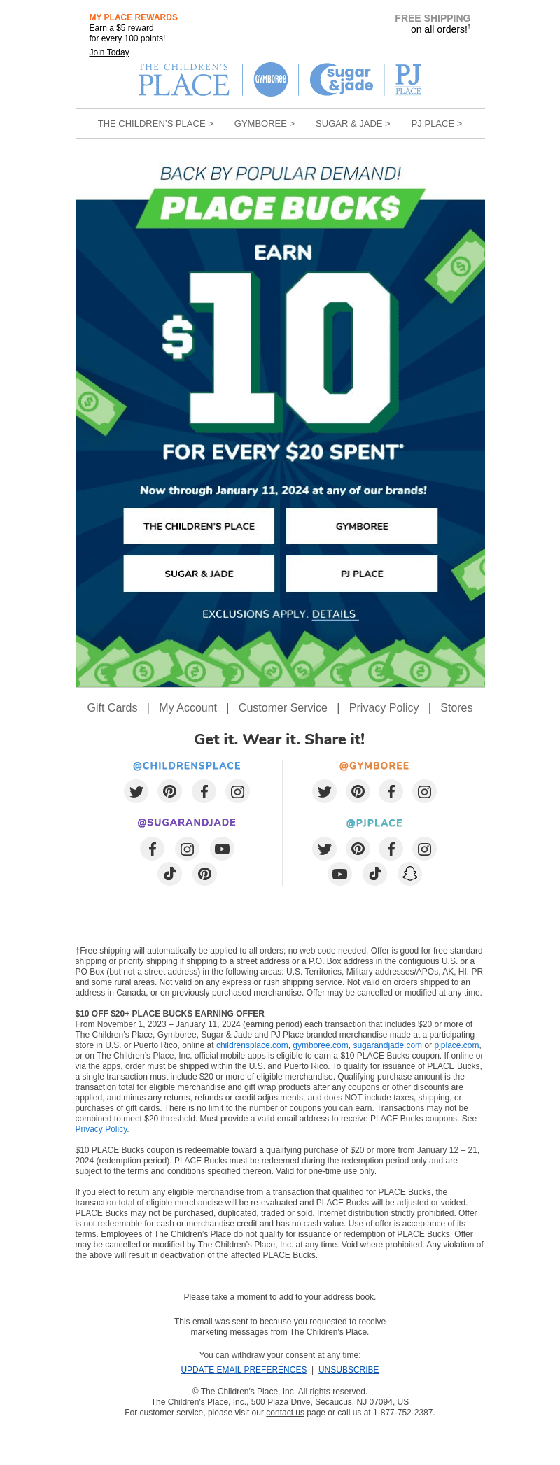 EARN $10 👉 PLACE BUCK$ is BACK!