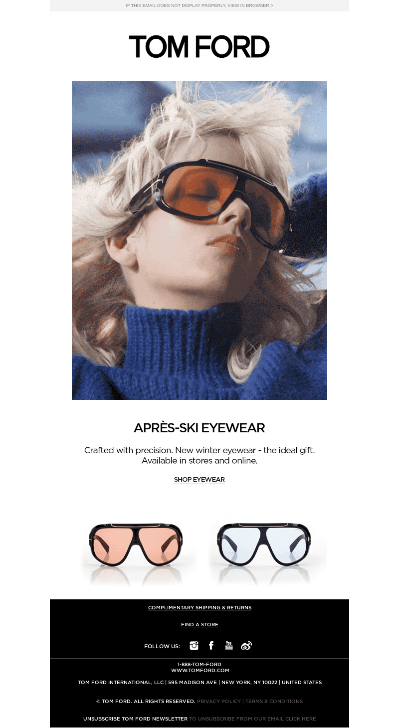 NEW IN | APRÈS-SKI EYEWEAR