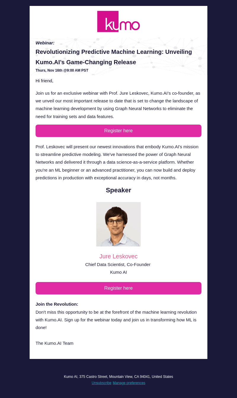 Revolutionizing Predictive ML: Kumo.AI New Release Webinar