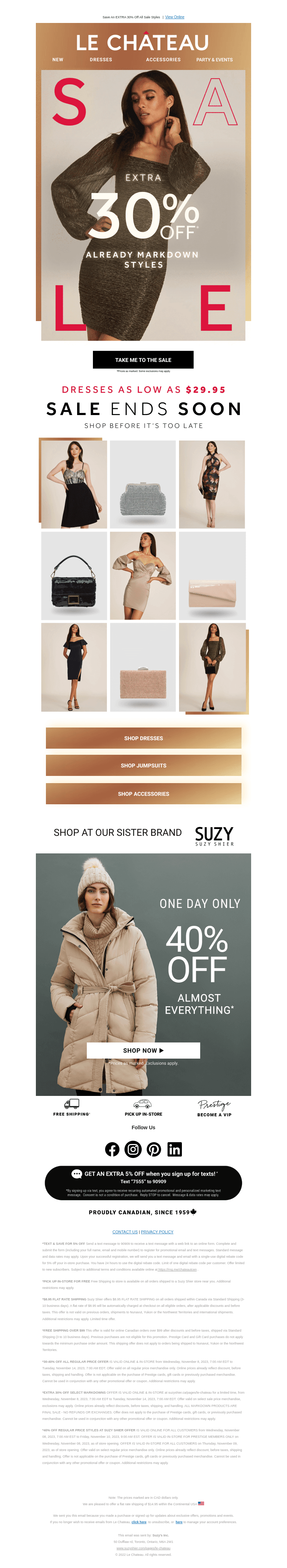 Save An EXTRA 30% Off All Sale Styles